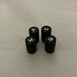 Black Honda  Wheel Tire Air Valve Caps Stem Cover